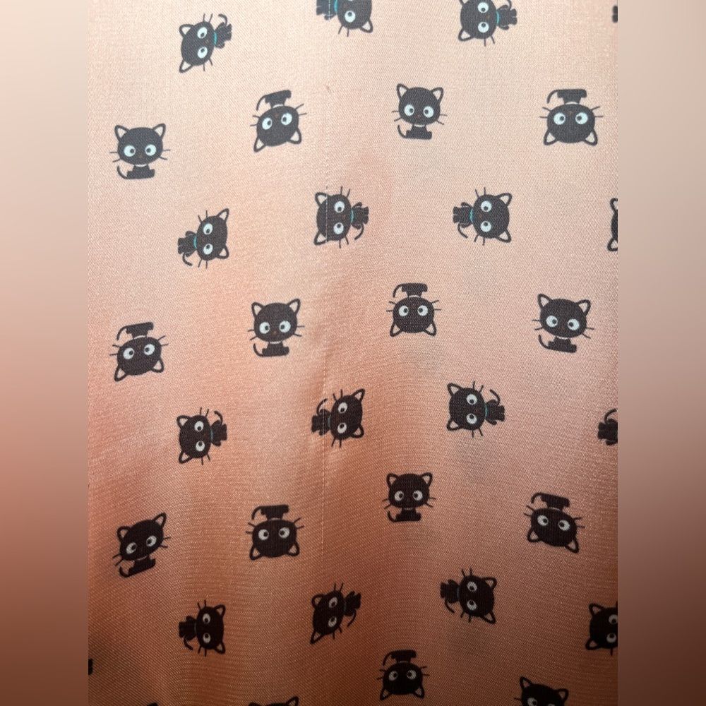 Sanrio Hello Kitty Chococat Patterned Women's Top… - image 3